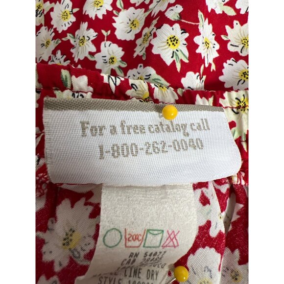 Coldwater Creek Authentic Vintage Scarlet Floral Full-Length Skirt - Picture 5 of 5